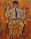 Portrait of Albert Paris von Gutersloh by Egon Schiele